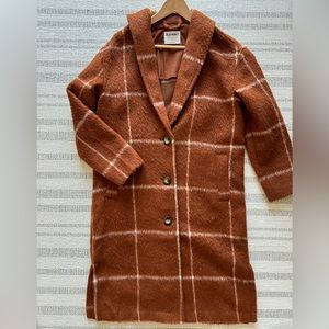 Oversized OLD NAVY long coat, rust orange